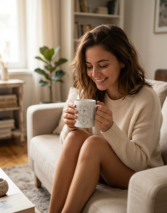 Mug personnalisé - Commencez chaque matin avec votre compagnon.